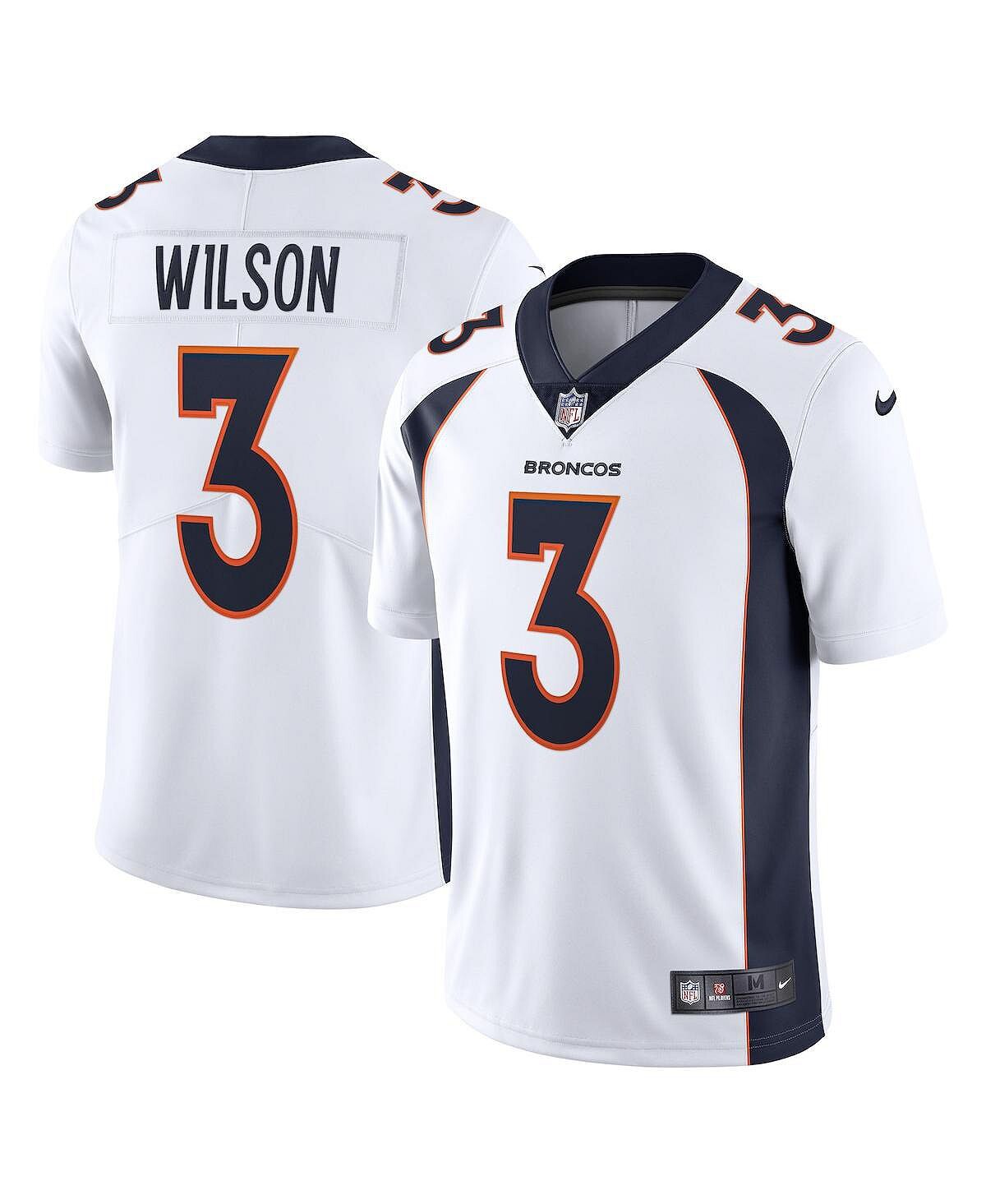 

Мужская белая майка Russell Wilson Denver Broncos Team Vapor Limited Nike