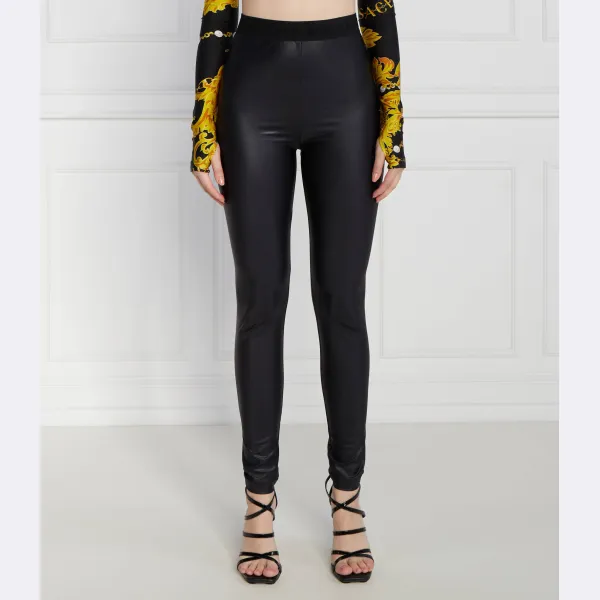 

Очень узкие леггинсы Versace, черный