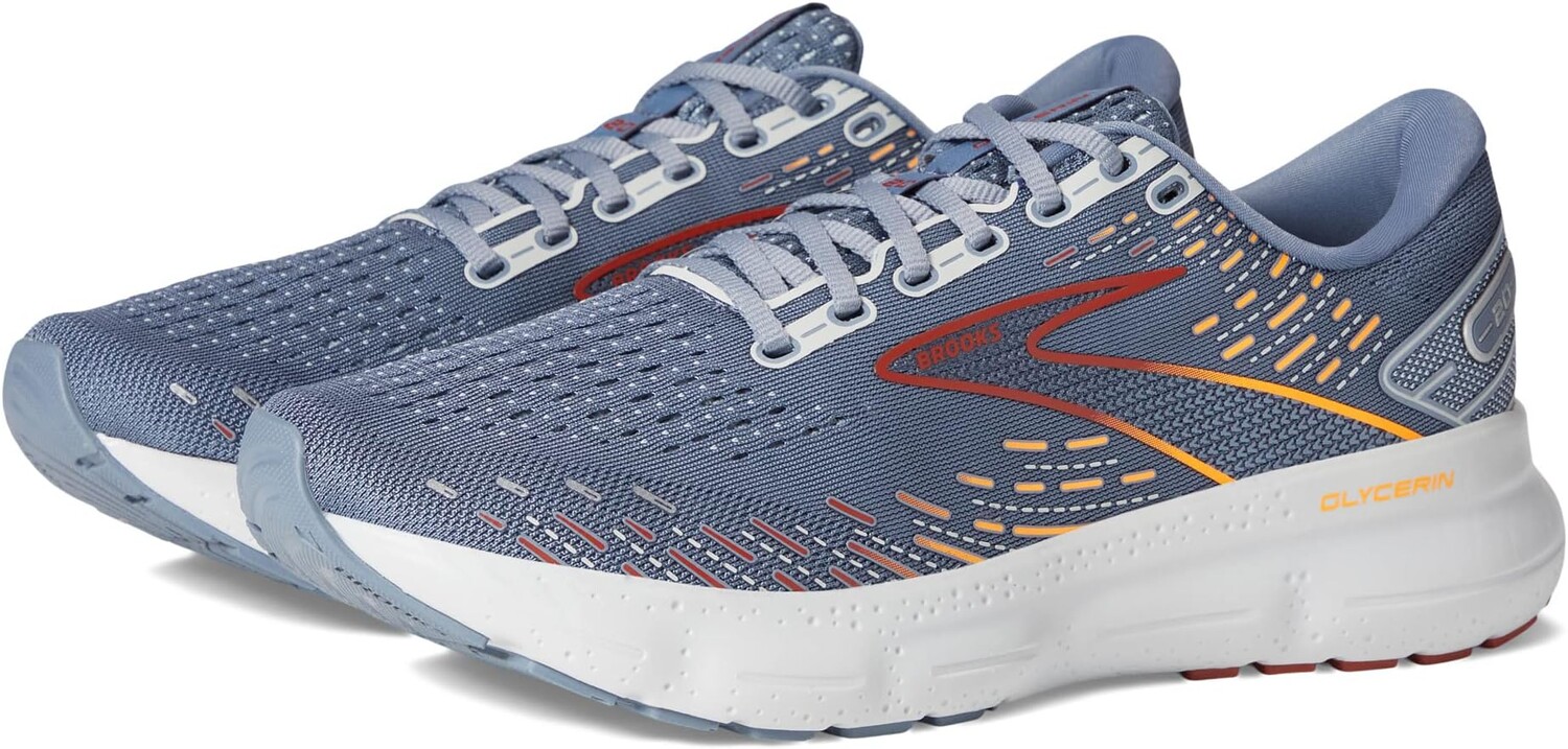 

Кроссовки Glycerin 20 Brooks, цвет Grey/Chili Oil/Orange