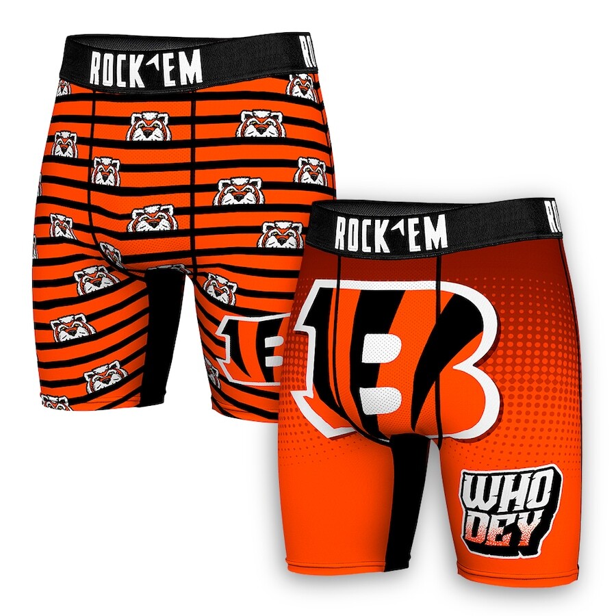 

Боксеры Rock Em Socks Cincinnati Bengals, оранжевый