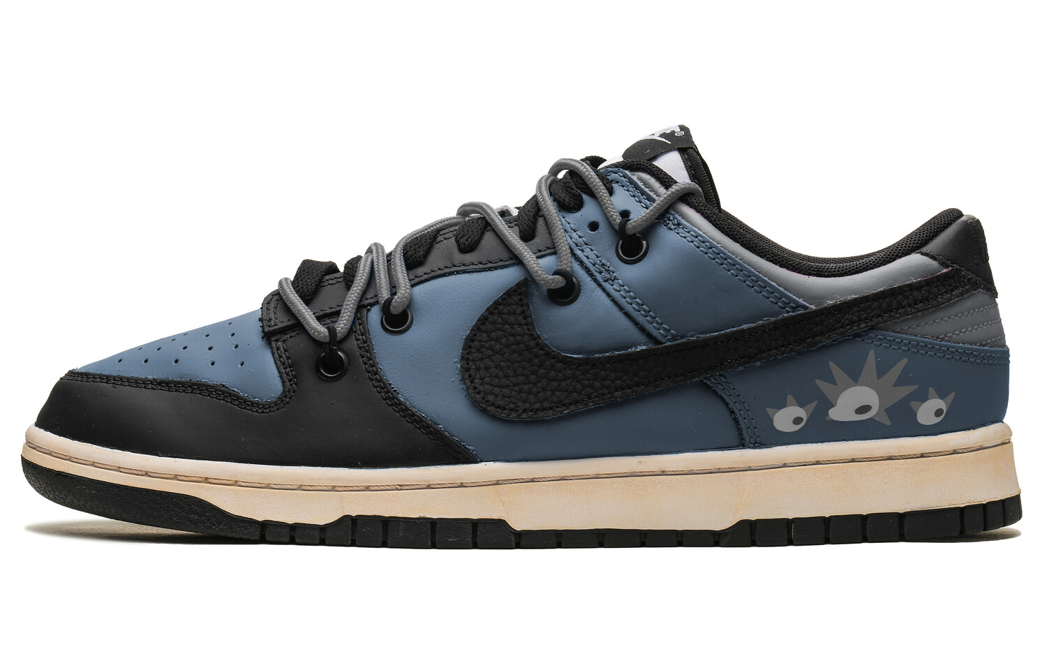 

Кроссовки Nike Dunk Skateboarding Shoes Unisex Low-top Blue/black, синий/черный