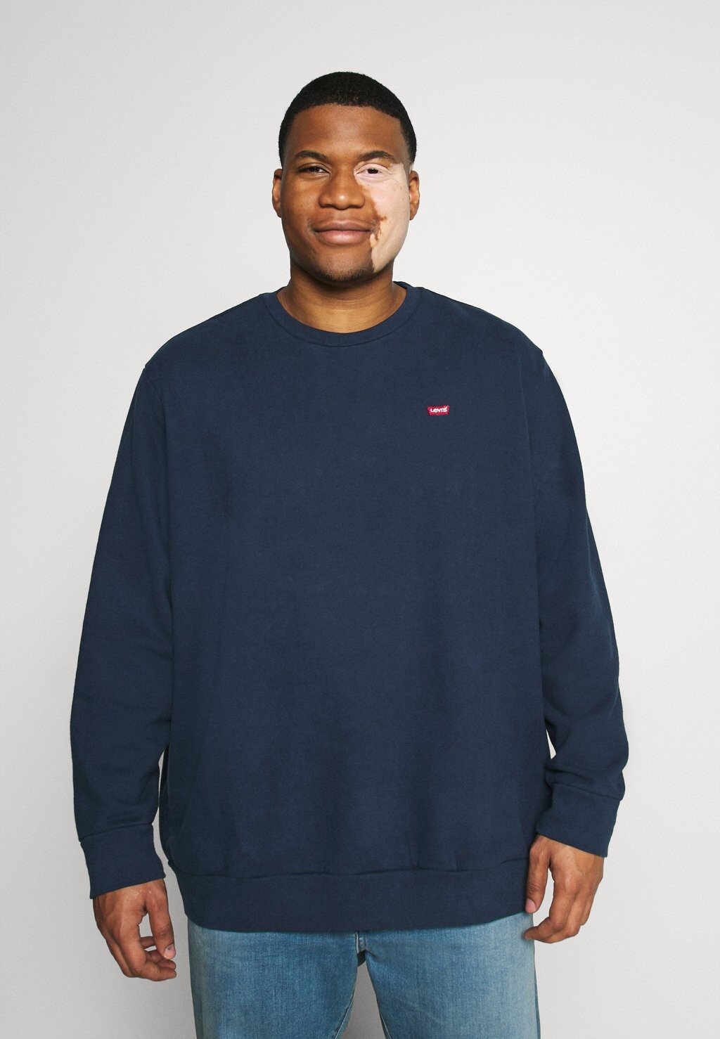 

Толстовка Levi's Big Original Crew, синий, Черный