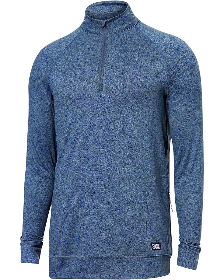 

Толстовка SAXX UNDERWEAR Peakdaze 1/2 Zip, цвет Midnight Heather