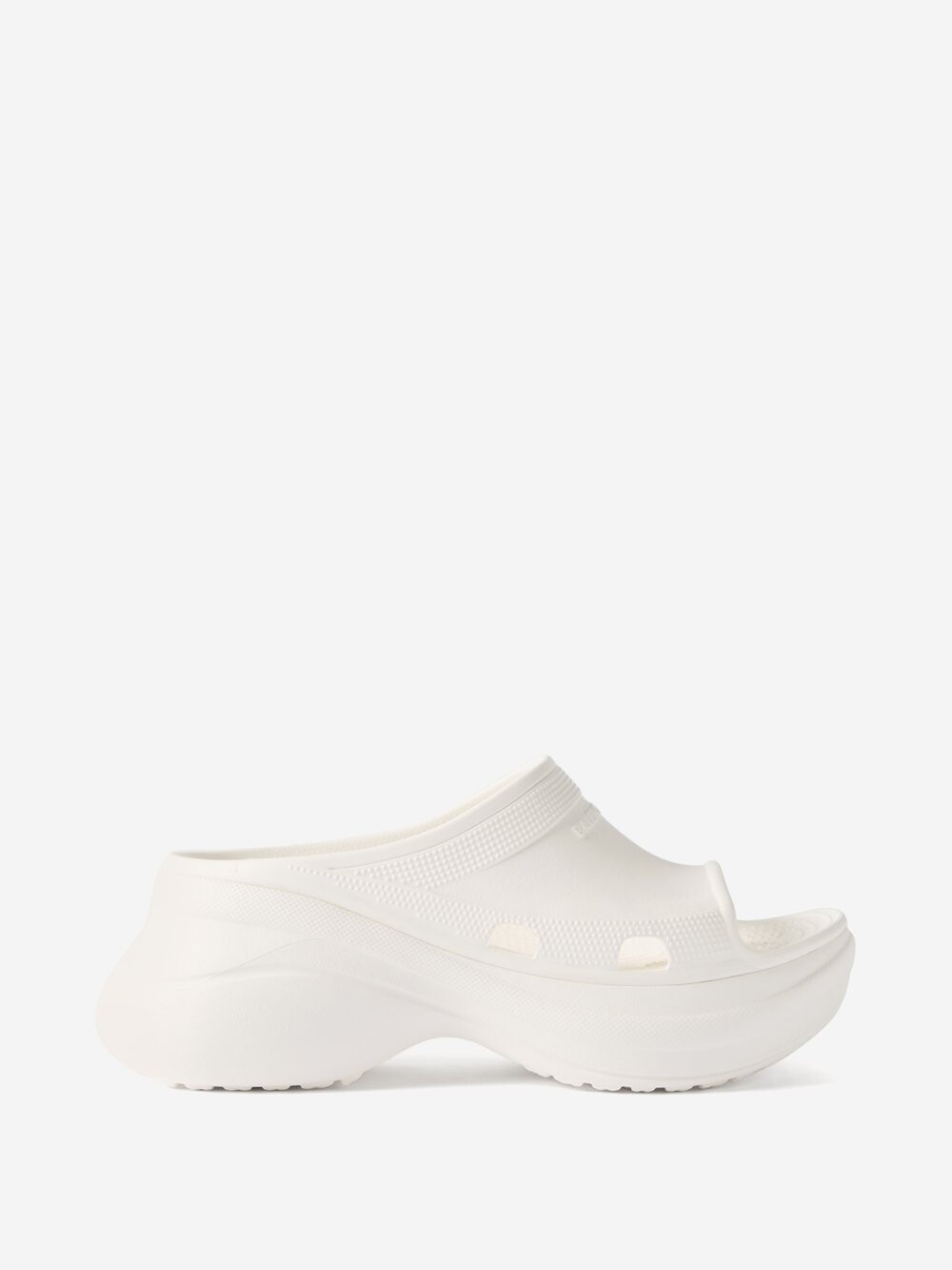 

Шлепанцы на платформе с тисненым логотипом x crocs Balenciaga, белый