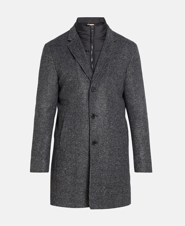 

Двухслойное пальто Boss Black, темно-серый