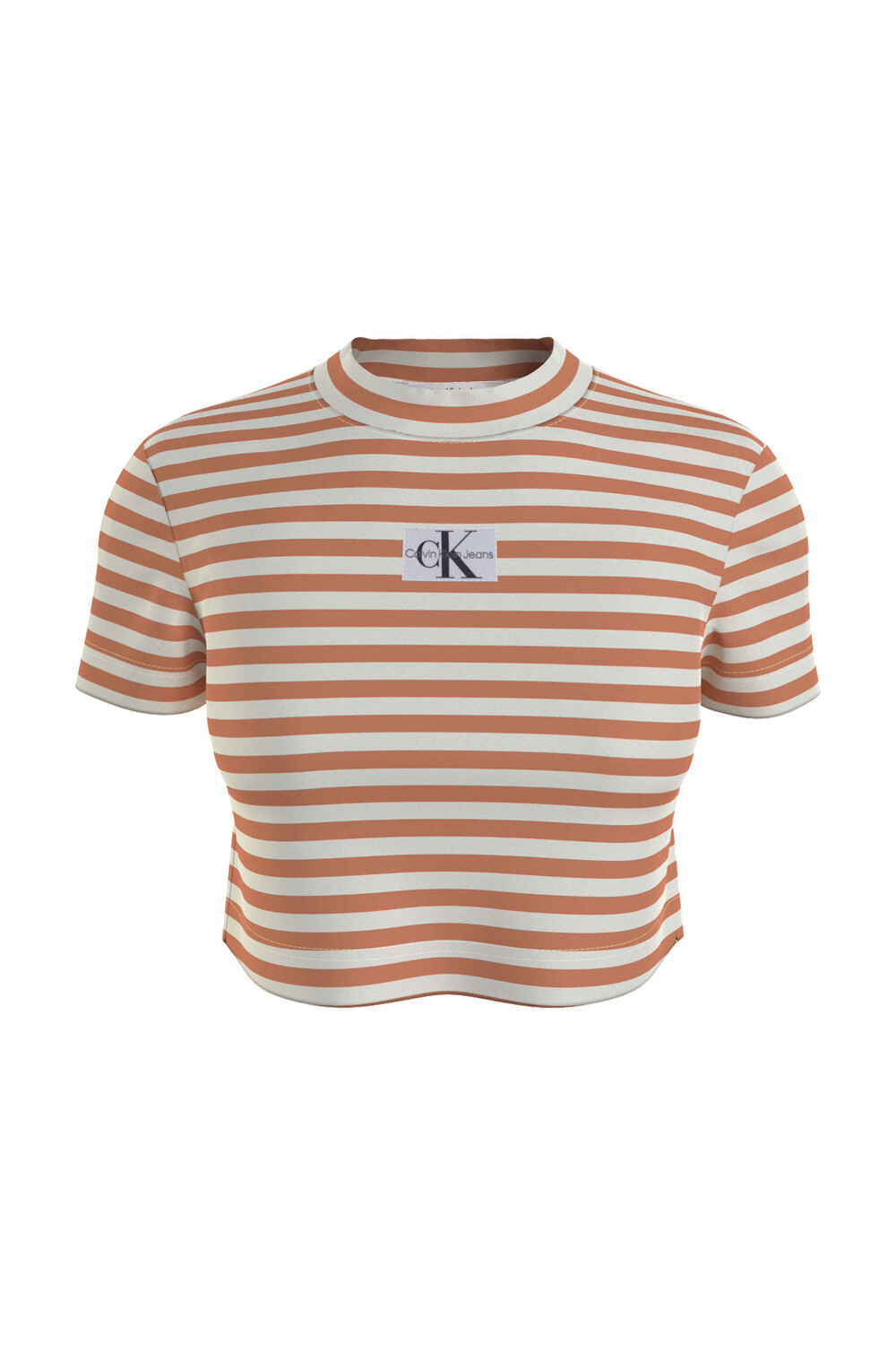 

Футболка Женская/Девочка Цвет Слоновой Кости/Тропический Оранжевый Calvin Klein, оранжевый