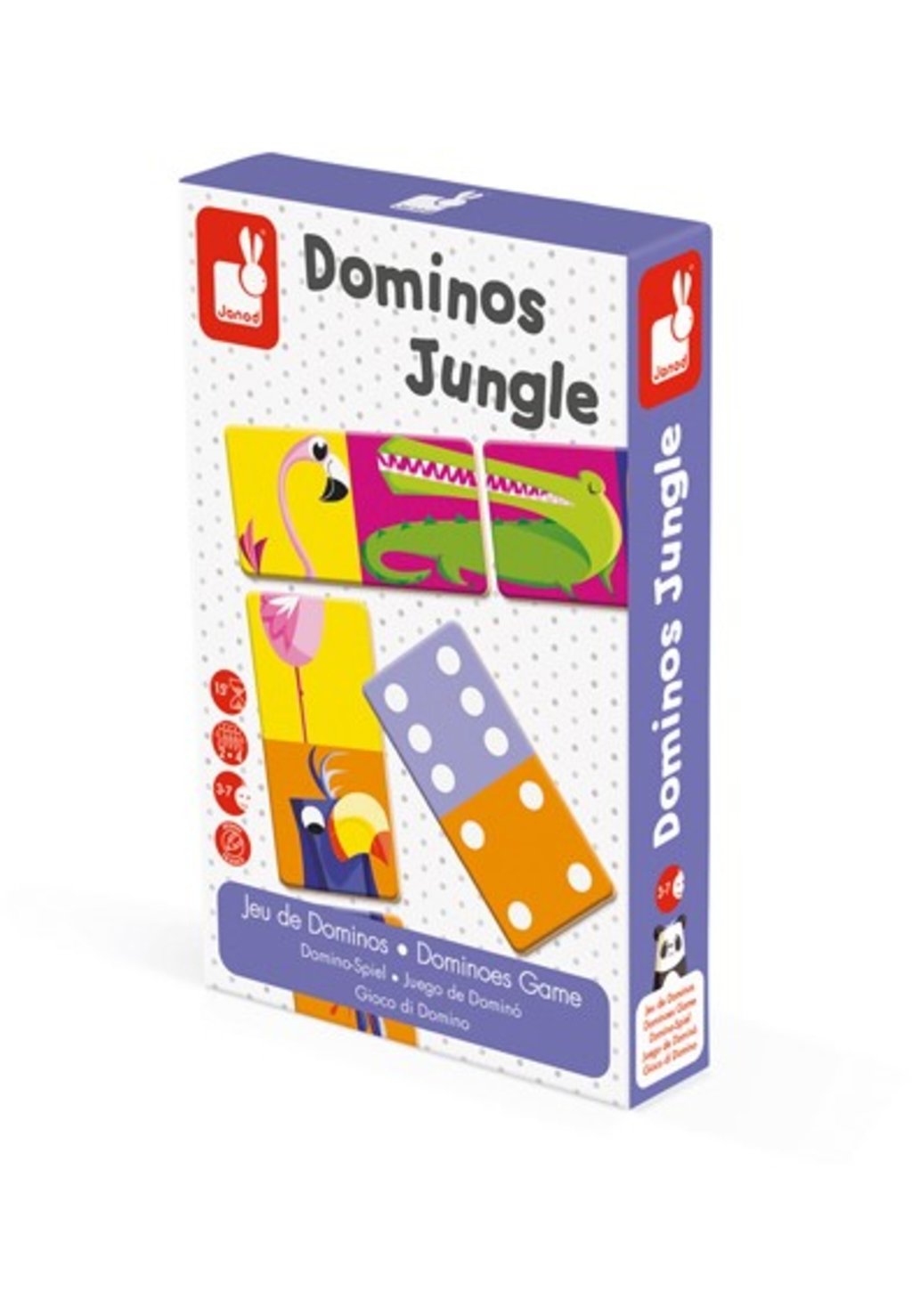 Игра настольная DOMINO Janod, цвет multicoloured настольная игра janod лягушачьи бега