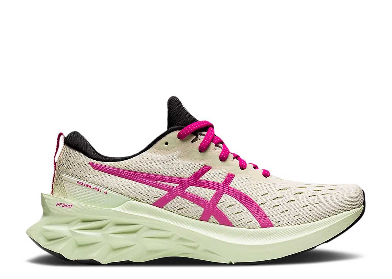 

Кроссовки ASICS Wmns Novablast 2 'Birch Pink Rave', кремовый, Бежевый
