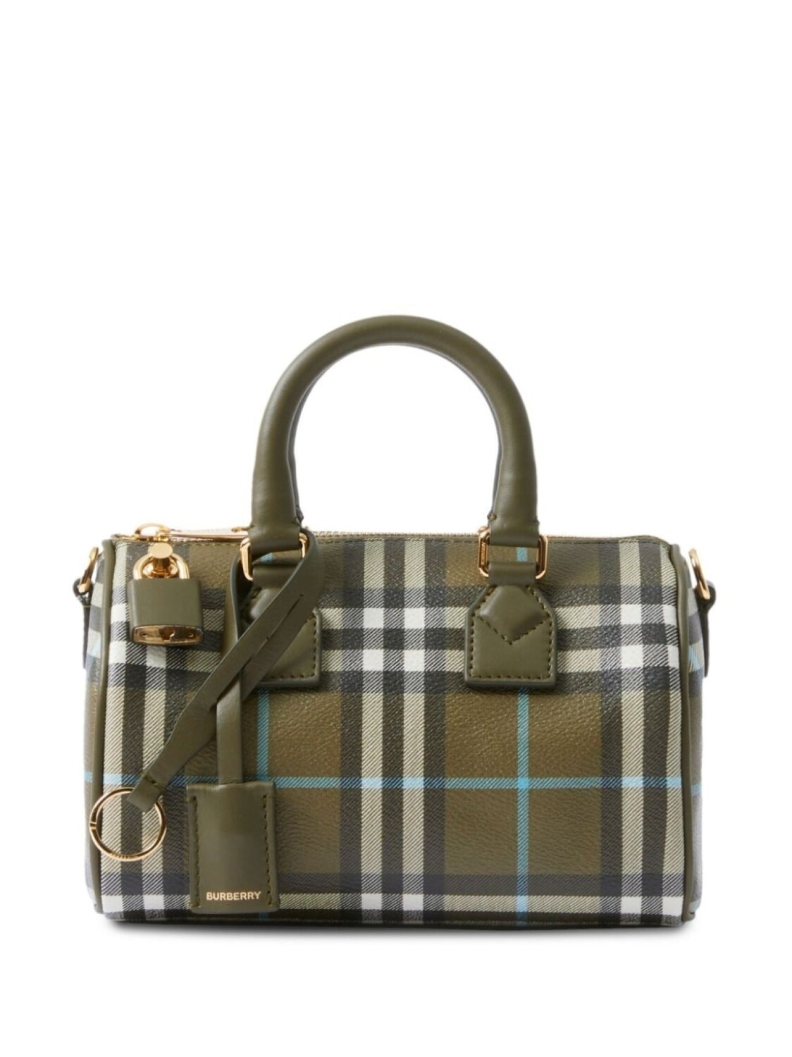 

Burberry мини-сумка в клетку, зеленый