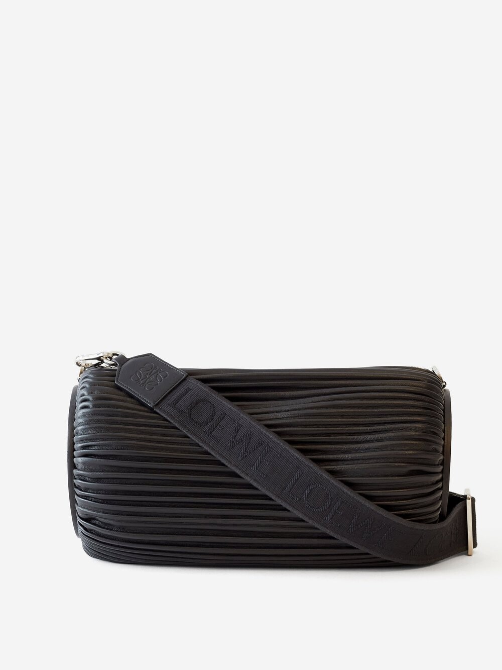 

Кожаная сумка через плечо с браслетом pouch LOEWE, черный