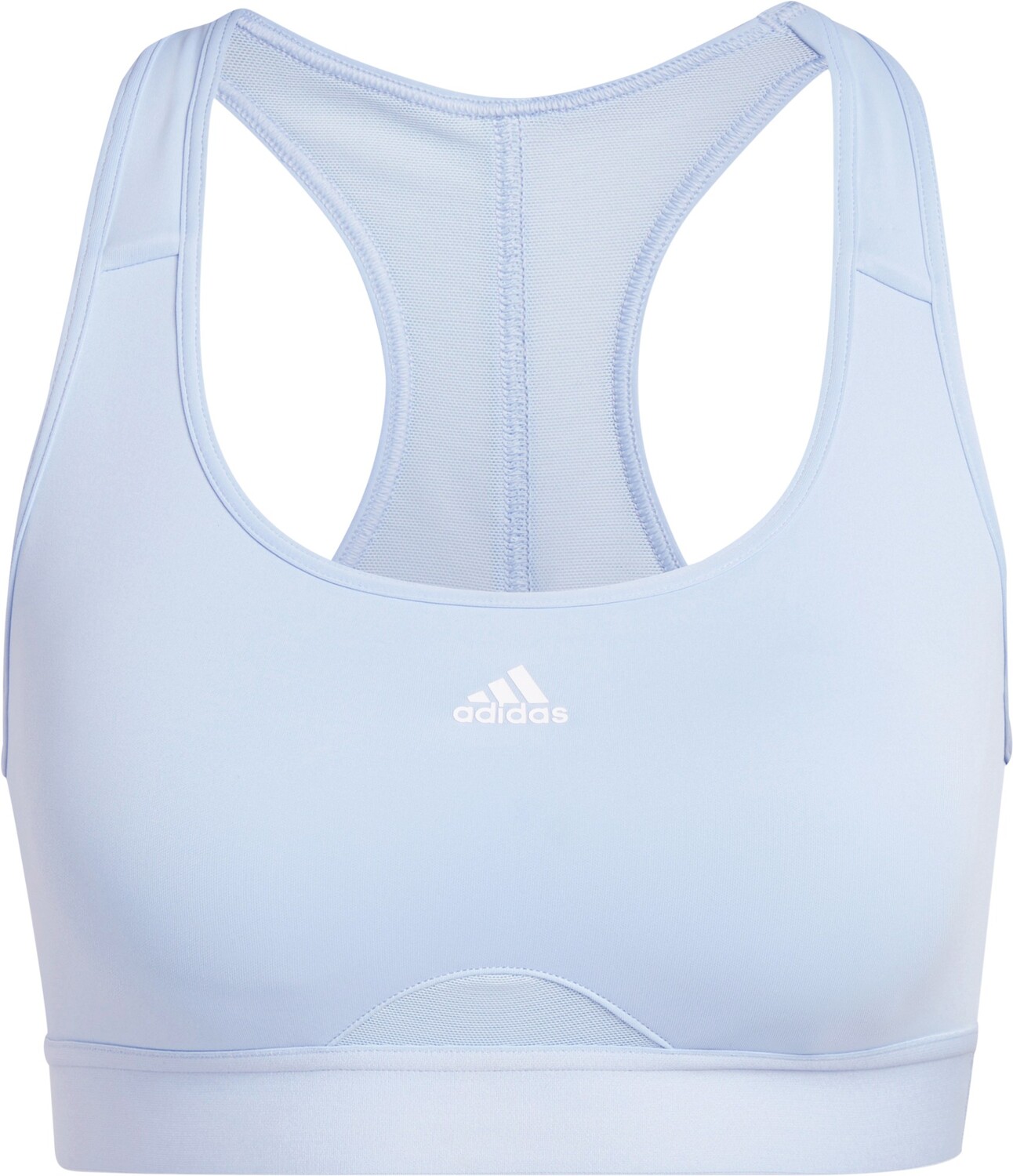 

Спортивный бюстгальтер PowerReact Training со средней поддержкой — чашка A-C adidas, синий