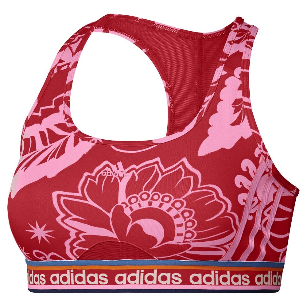 

Спортивный бюстгальтер adidas X Farm Rio Medium, красный