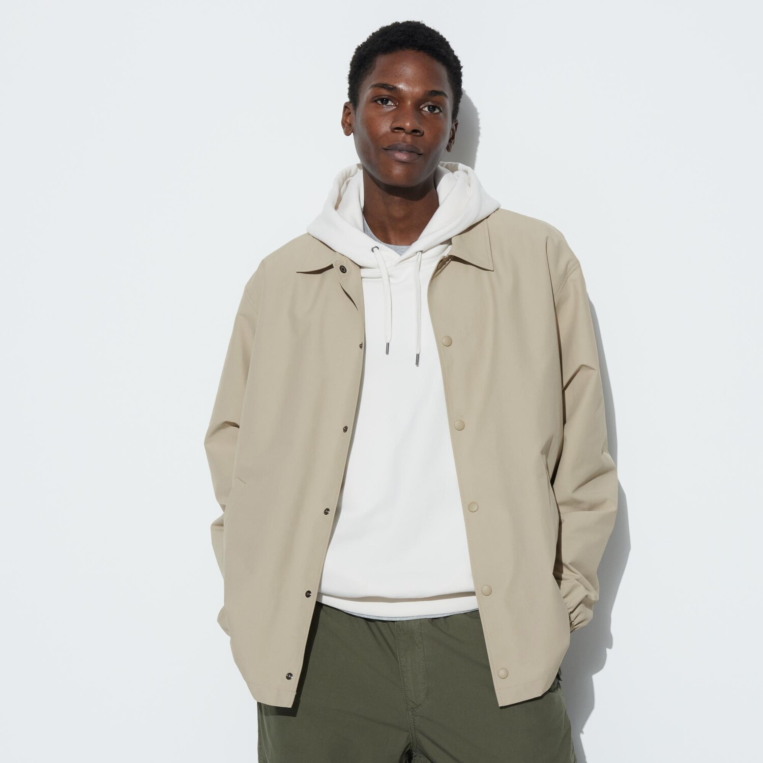 

Куртка Uniqlo Unisex водоотталкивающая, бежевый