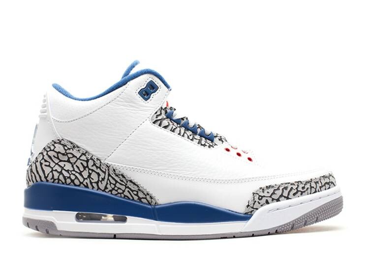 

Кроссовки AIR JORDAN 3 RETRO 'TRUE BLUE' 2011, белый