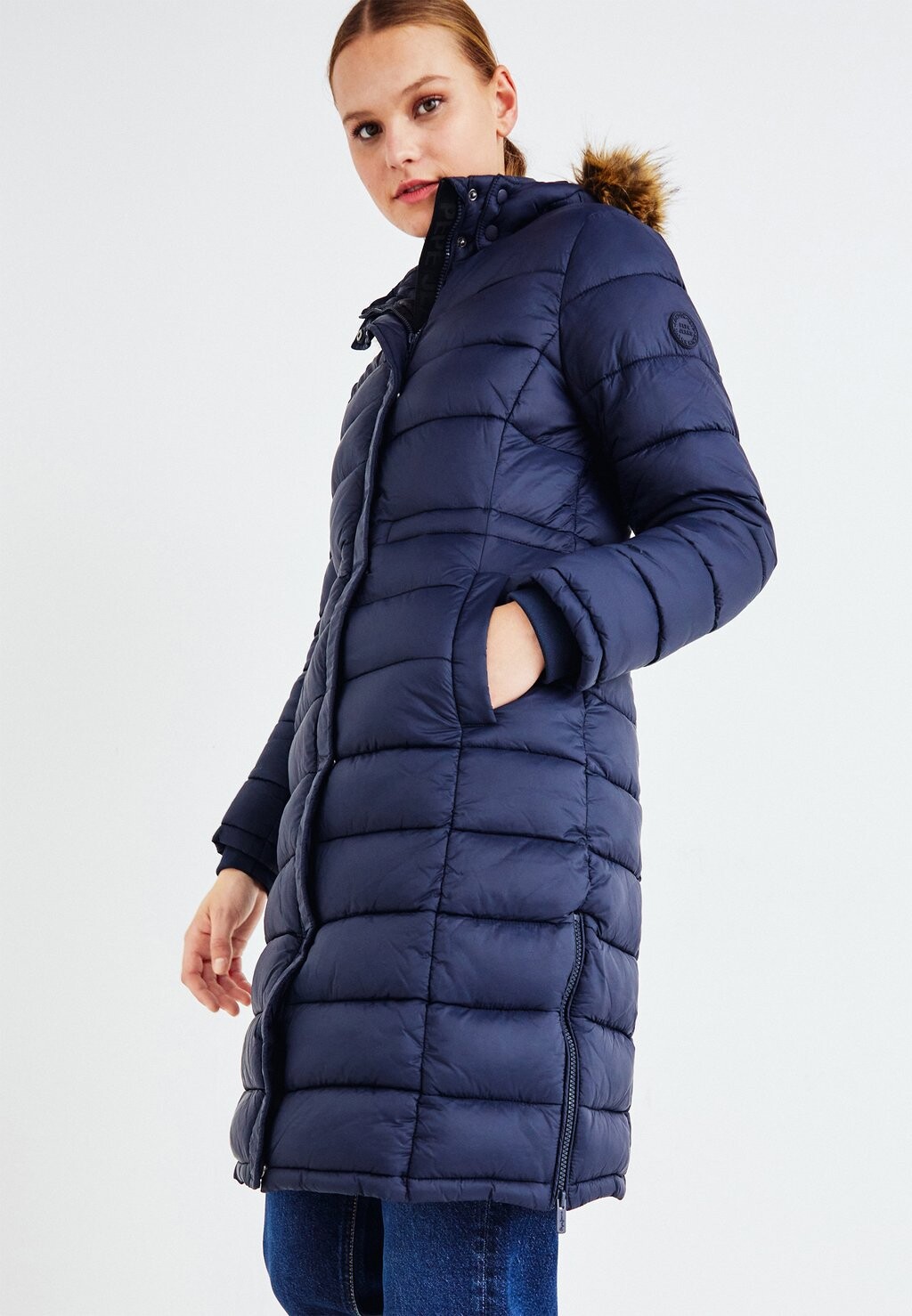 

Зимнее пальто May Long Pepe Jeans, цвет dulwich blue