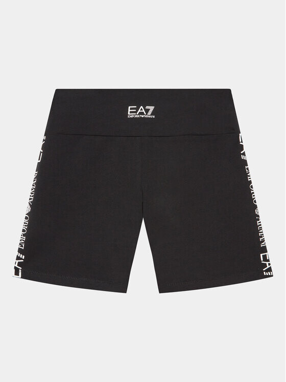 

Тканевые шорты стандартного кроя Ea7 Emporio Armani, черный
