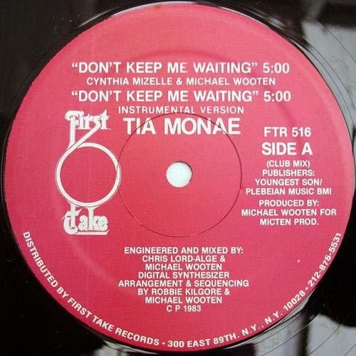 

Сингл 12" Monae, Tia: Don't Keep Me Waiting