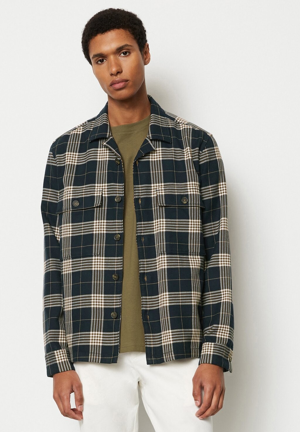 

Легкая куртка OVERSHIRT AUS KRÄFTIGEM BIO Marc O'Polo, цвет multi dark navy