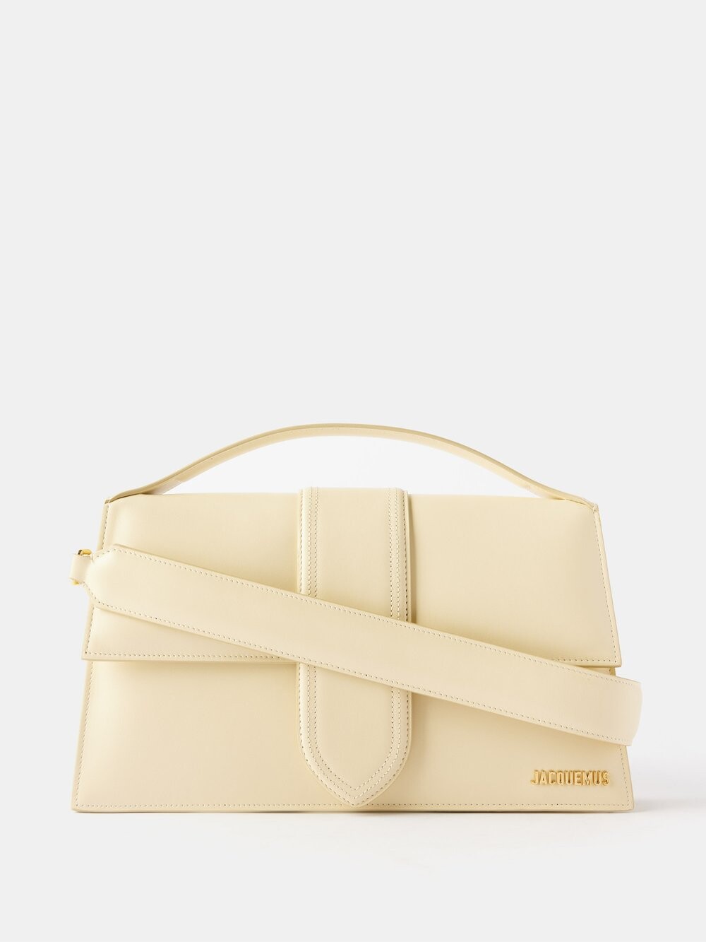 

Кожаная сумка через плечо bambinou Jacquemus, бежевый