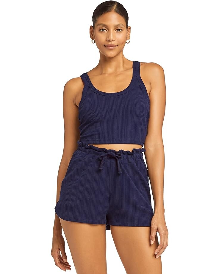 

Топ Vitamin A Thalia Crop, цвет Midnight Organic Rib