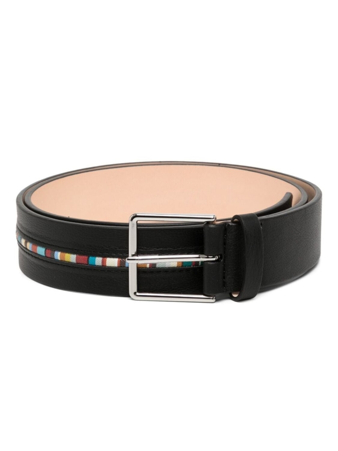 

Ремень с контрастными полосками Paul Smith, черный