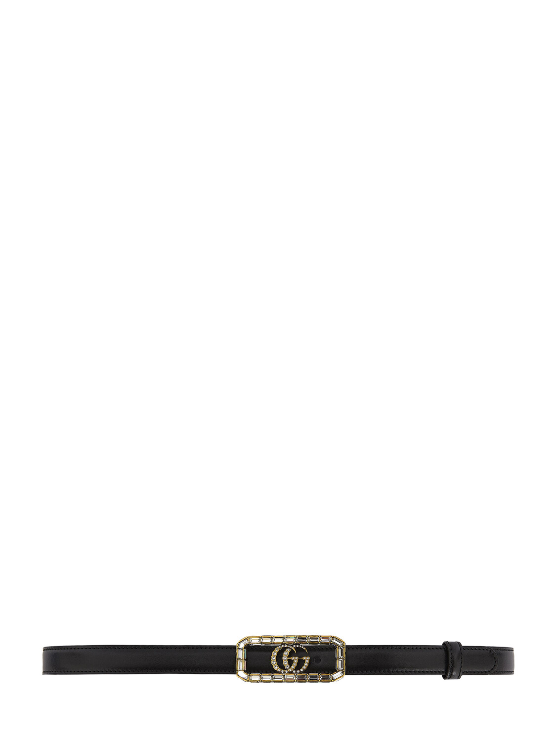 

Ремень Gucci Crystal buckle, черный
