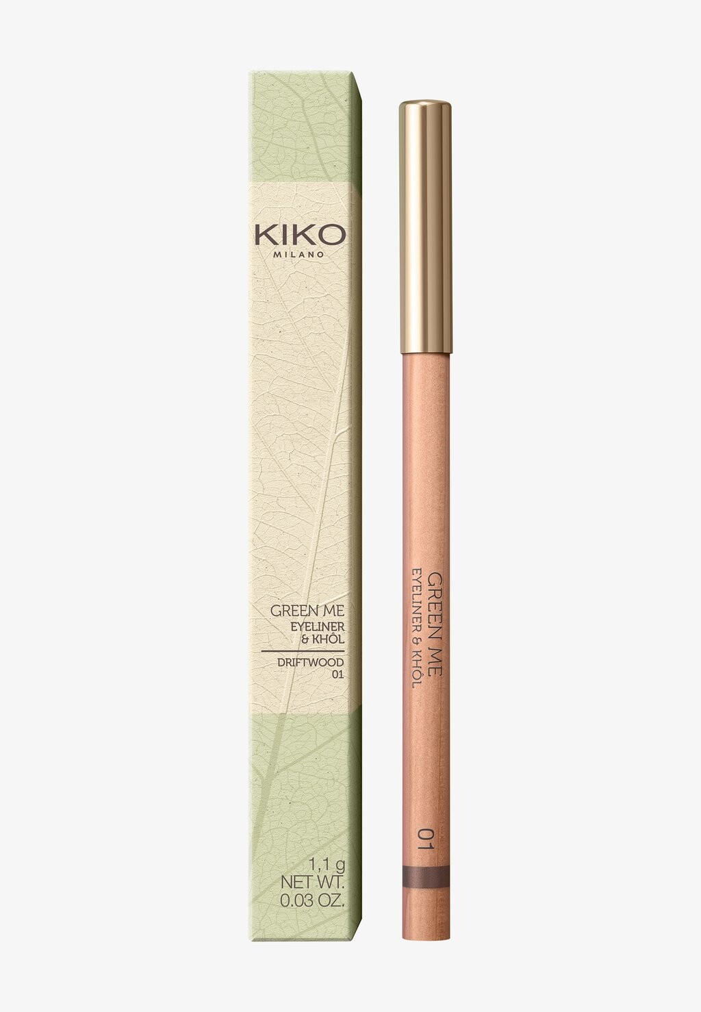 

Подводка для глаз Green Me Eyeliner & Khol KIKO Milano, цвет driftwood