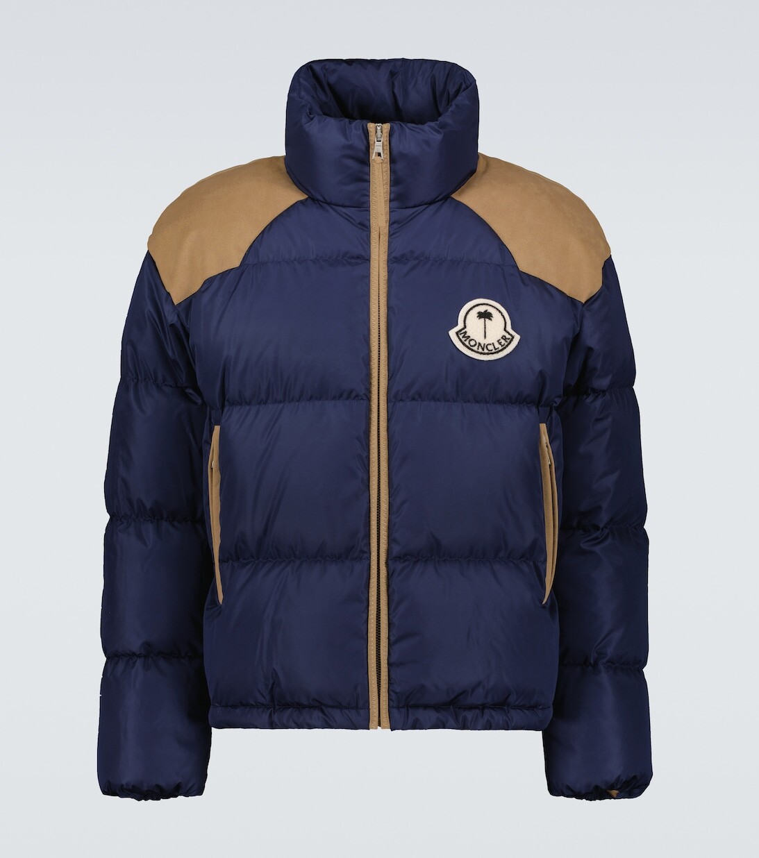 

8 Пуховик Moncler Palm Angels Kelsey с наполнителем Moncler Genius, синий