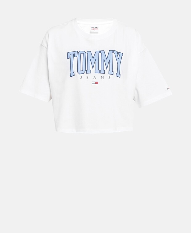 

Укороченный лонгслив Tommy Hilfiger, белый