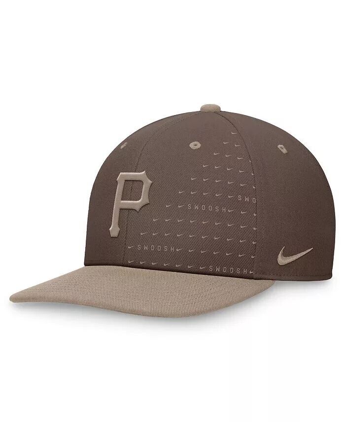 

Мужская коричневая кепка Snapback Pittsburgh Pirates Statement Ironstone Pro Performance Nike, серый