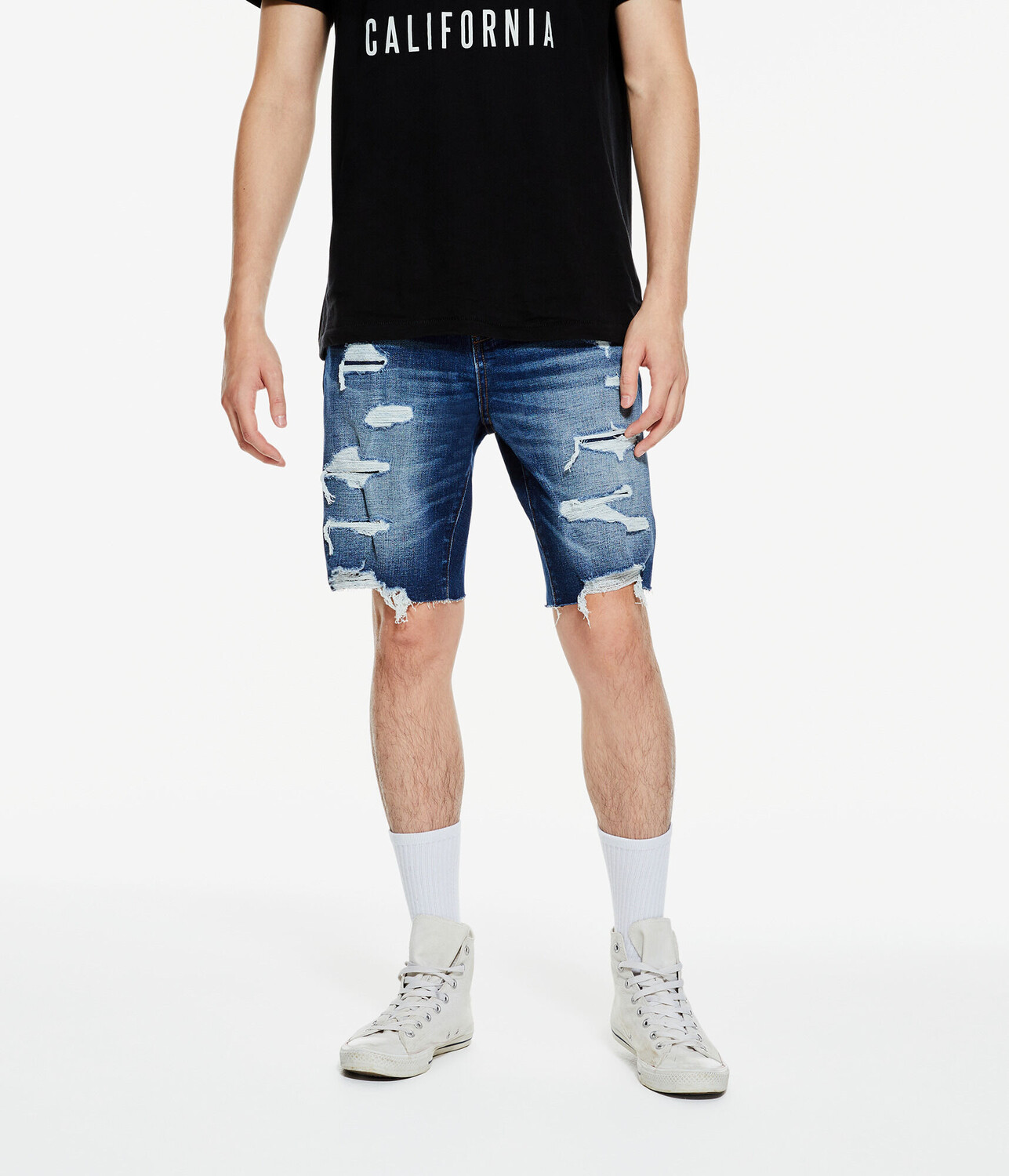 

Узкие джинсовые шорты 9,5 дюйма Aeropostale, синий