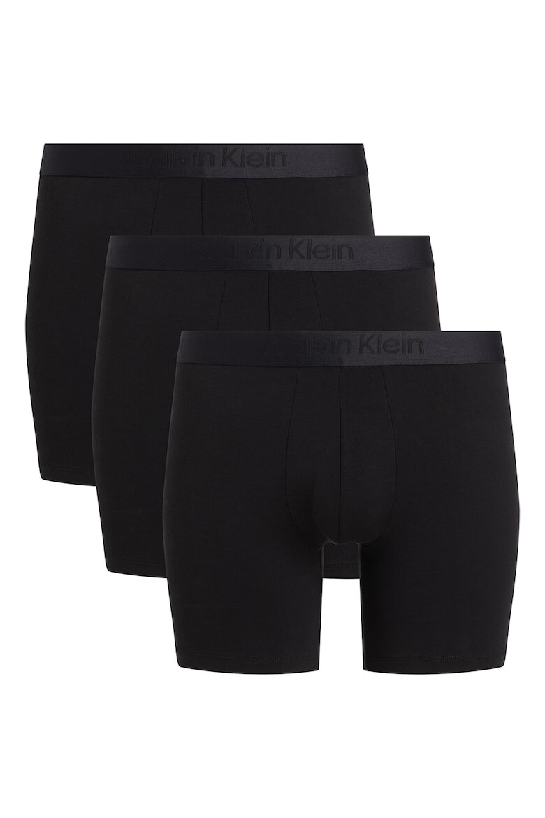 

Боксеры с лиоцеллом и логотипом - 3 пары Calvin Klein, черный