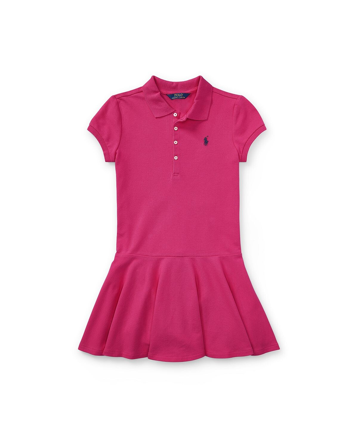 

Платье-поло из хлопковой сетки для больших девочек Polo Ralph Lauren