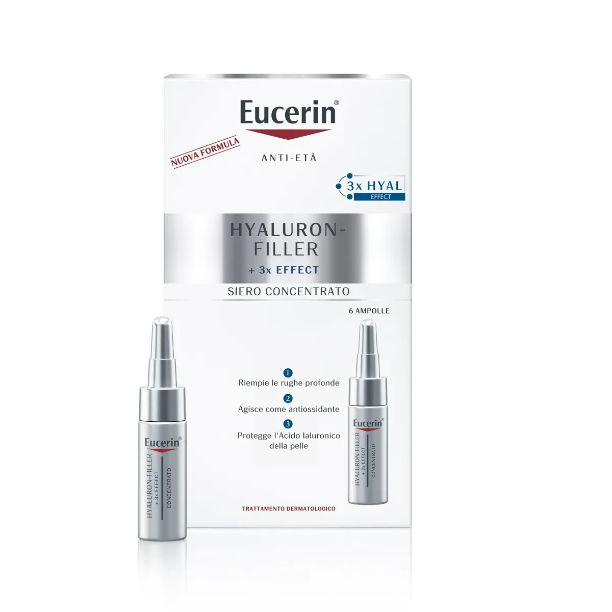 

Eucerin Hyaluron Filler Concentrate, 6 флаконов против старения