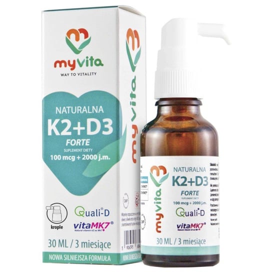 Myvita Витамин K2+D32000 Натуральные капли 30 мл Proness