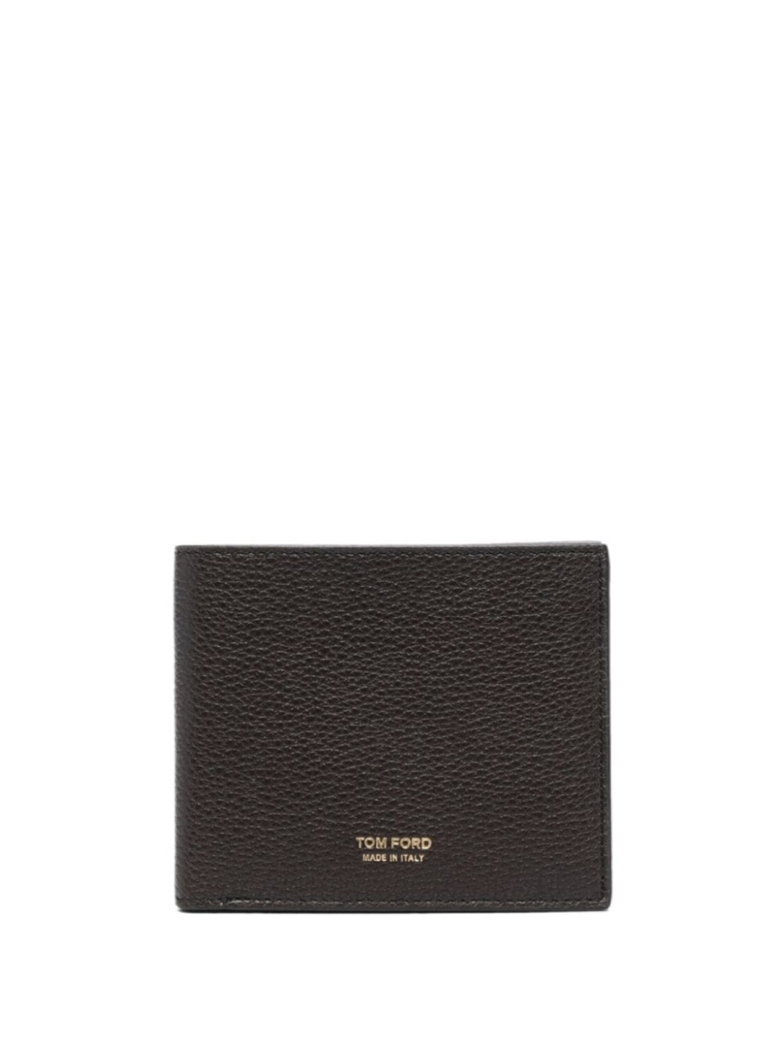 

TOM FORD кошелек из зернистой кожи с логотипом, коричневый