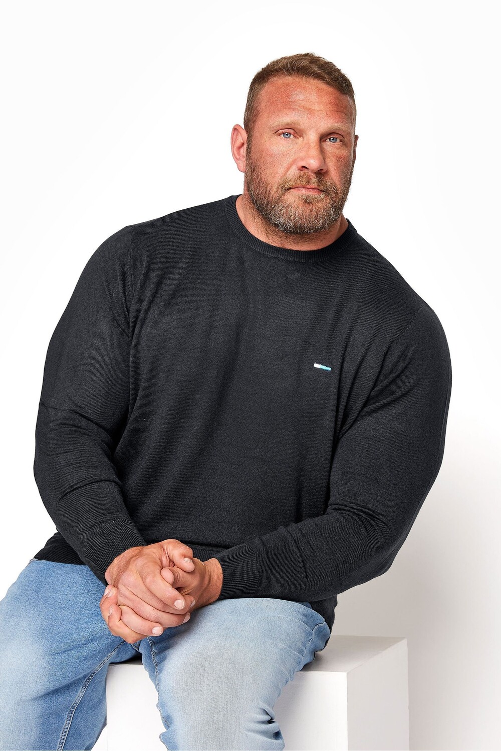 

BadRhino Big & Tall вязаный свитер BadRhino Big & Tall, черный