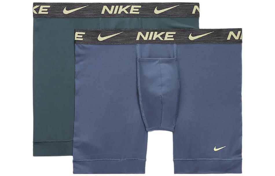 

Мужские боксеры Nike, цвет 2 strips (Finnish blue + fir green)