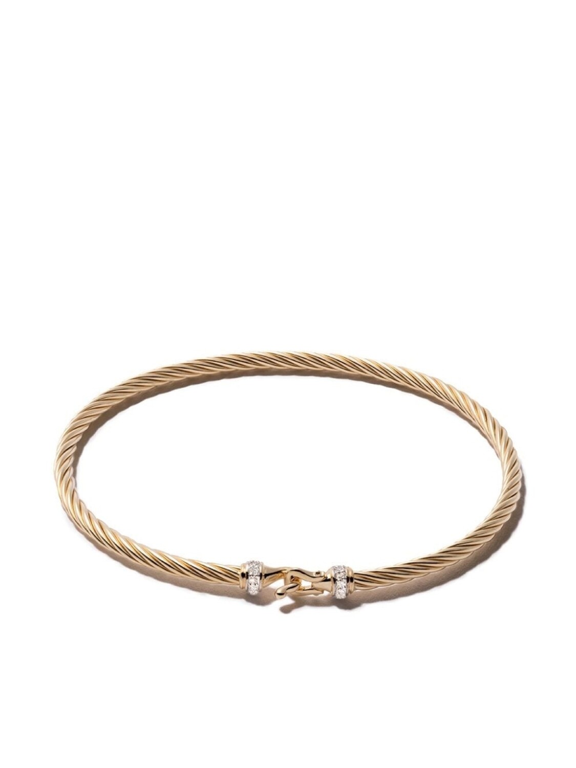 

Браслет Buckle из желтого золота с бриллиантами David Yurman, золотой
