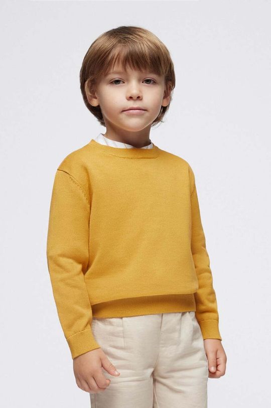 цена Шерстяной свитер для мальчика Mayoral, желтый