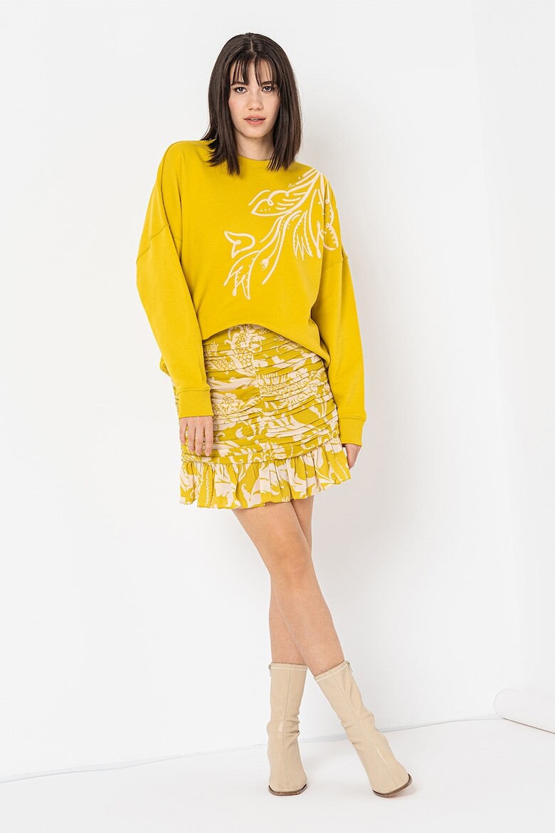 

Короткая плиссированная юбка Ariel Ted Baker, белый
