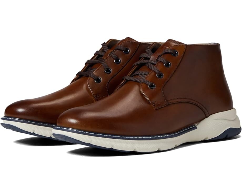 

Ботинки Florsheim Frenzi Plain Toe Chukka Boot, цвет Cognac Smooth/White Sole