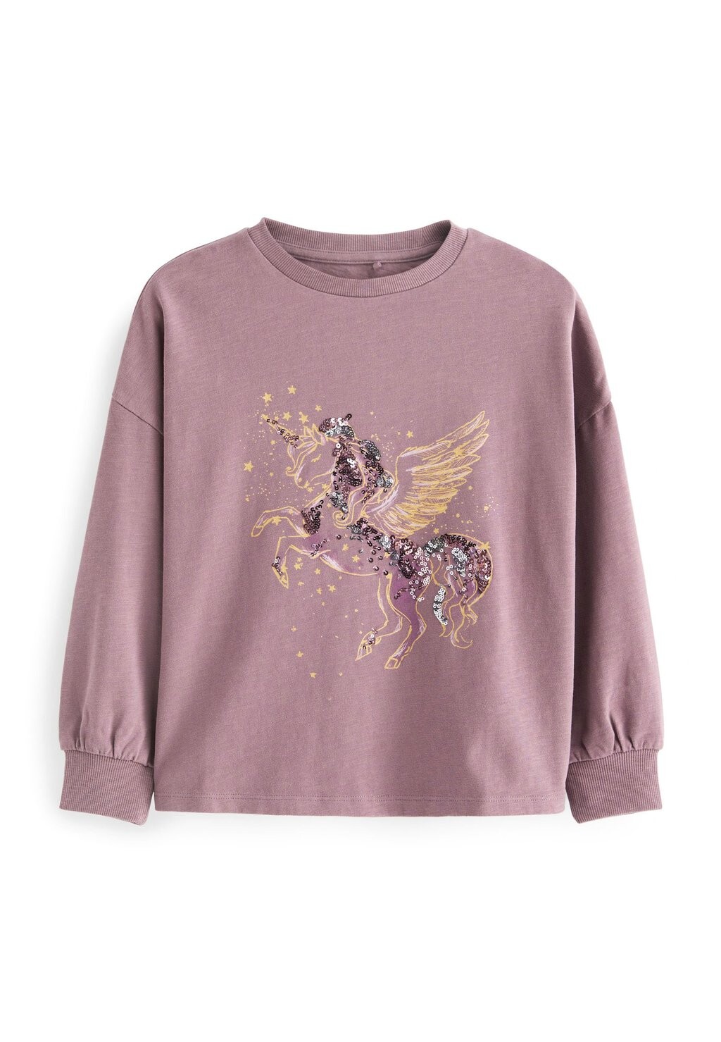 

Футболка с длинным рукавом Sequin Unicorn Next, фиолетовый