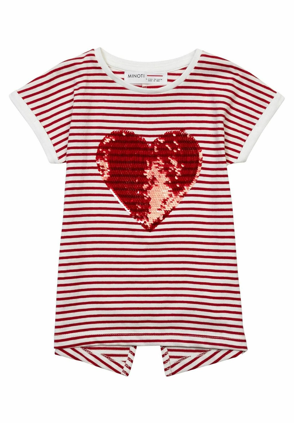 

Футболка с принтом HEART MINOTI, цвет red white
