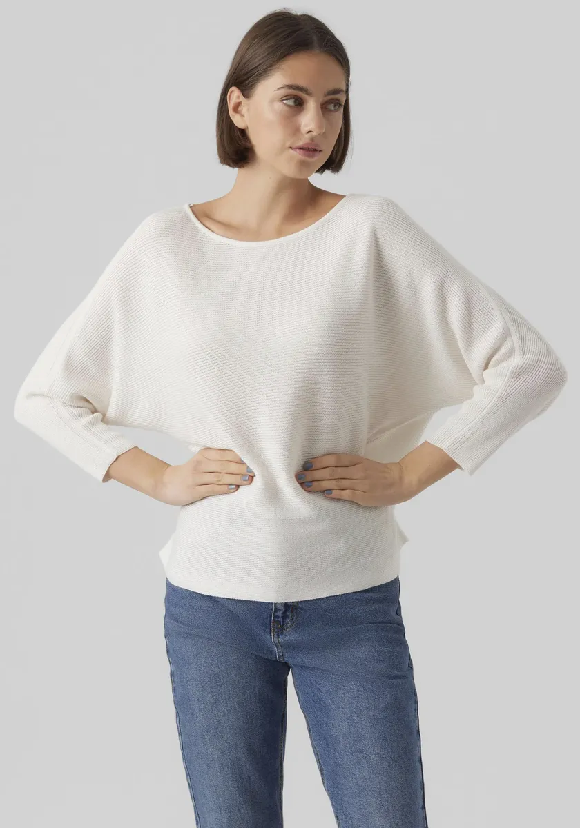 

Vero Moda Свитер с рукавами 3/4 "VMNORA 3/4 BOATNECK BLOUSE NOOS", белый