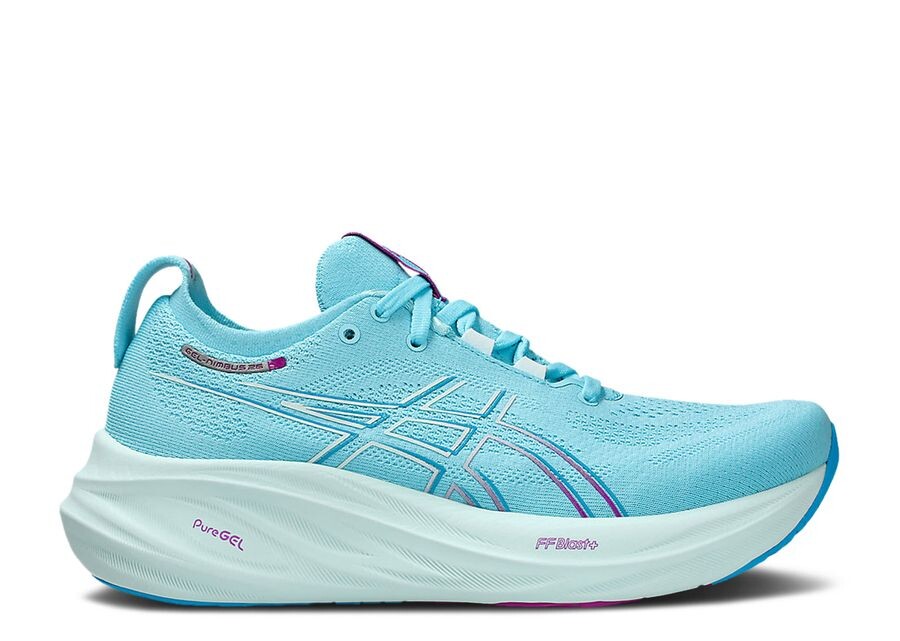 

Кроссовки ASICS Wmns Gel Nimbus 26, цвет Bright Cyan Bold Magenta