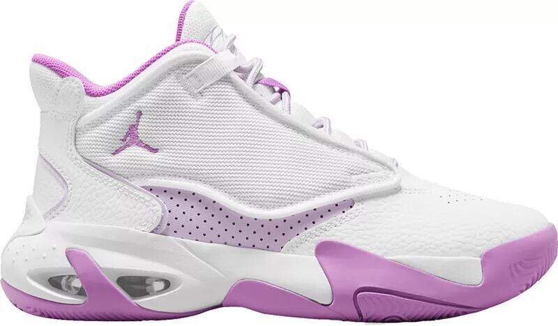 

Баскетбольные кроссовки Jordan Kids для начальной школы Max Aura 4, белый/фиолетовый
