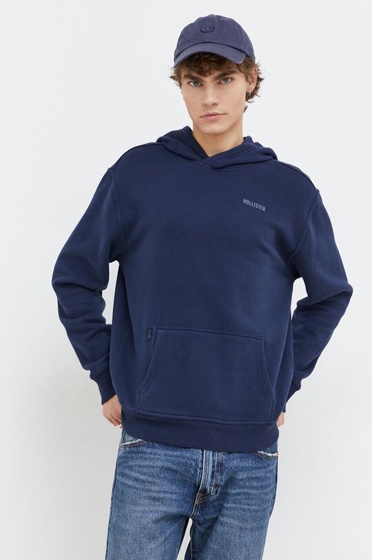 

Компания Холлистер толстовка с капюшоном Hollister Co., темно-синий
