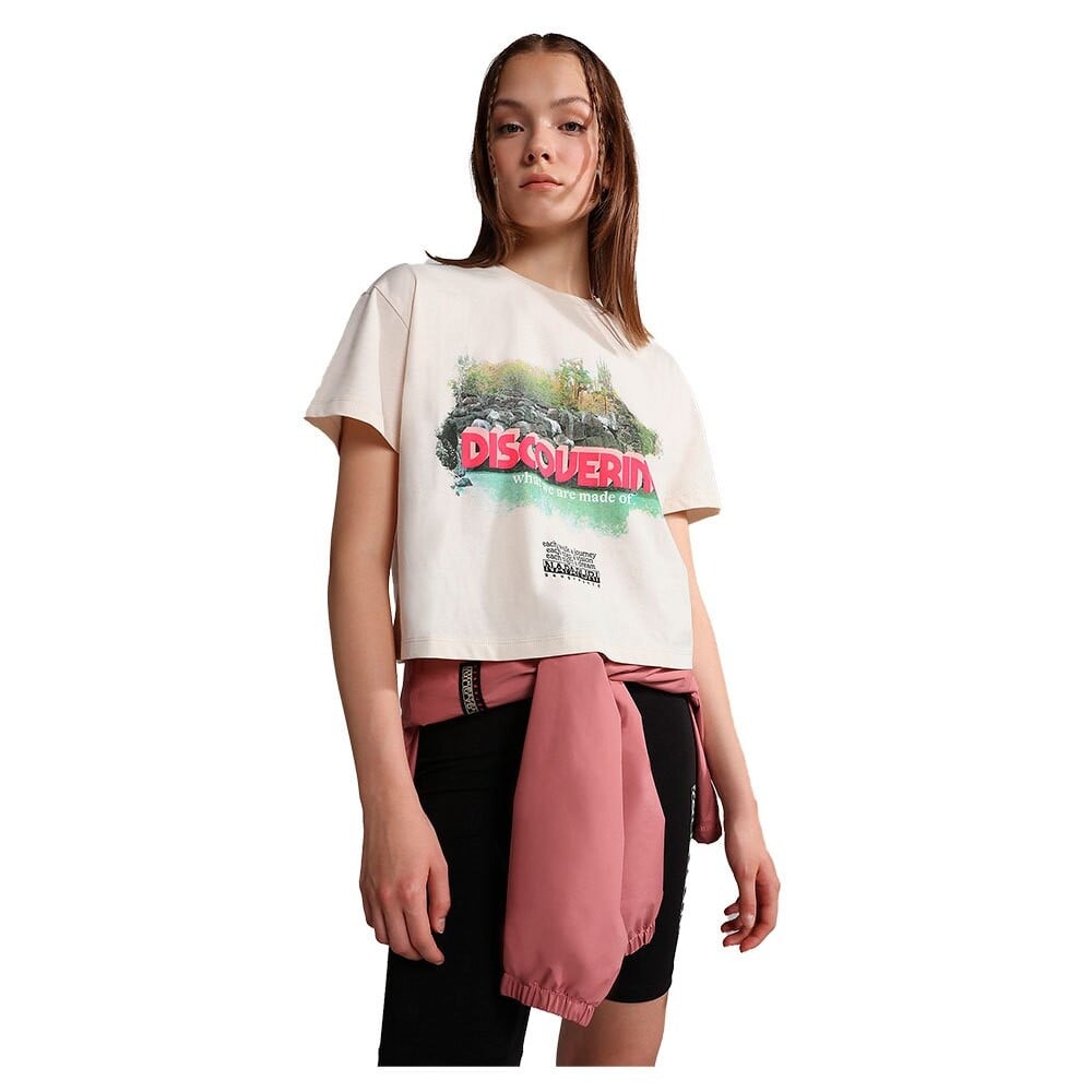 

Футболка Napapijri S-Cenepa Crop, белый