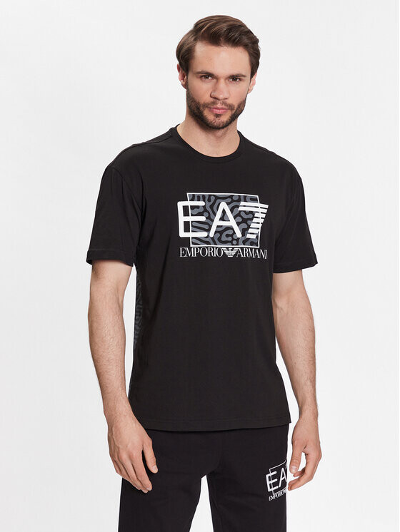 

Футболка стандартного кроя Ea7 Emporio Armani, черный